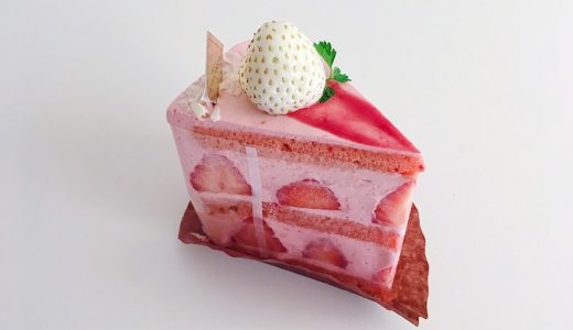 パティスリー 洛甘舎｜白苺とあまおうを使ったフワフワのショートケーキは見た目のインパクト大！【1～4月限定】